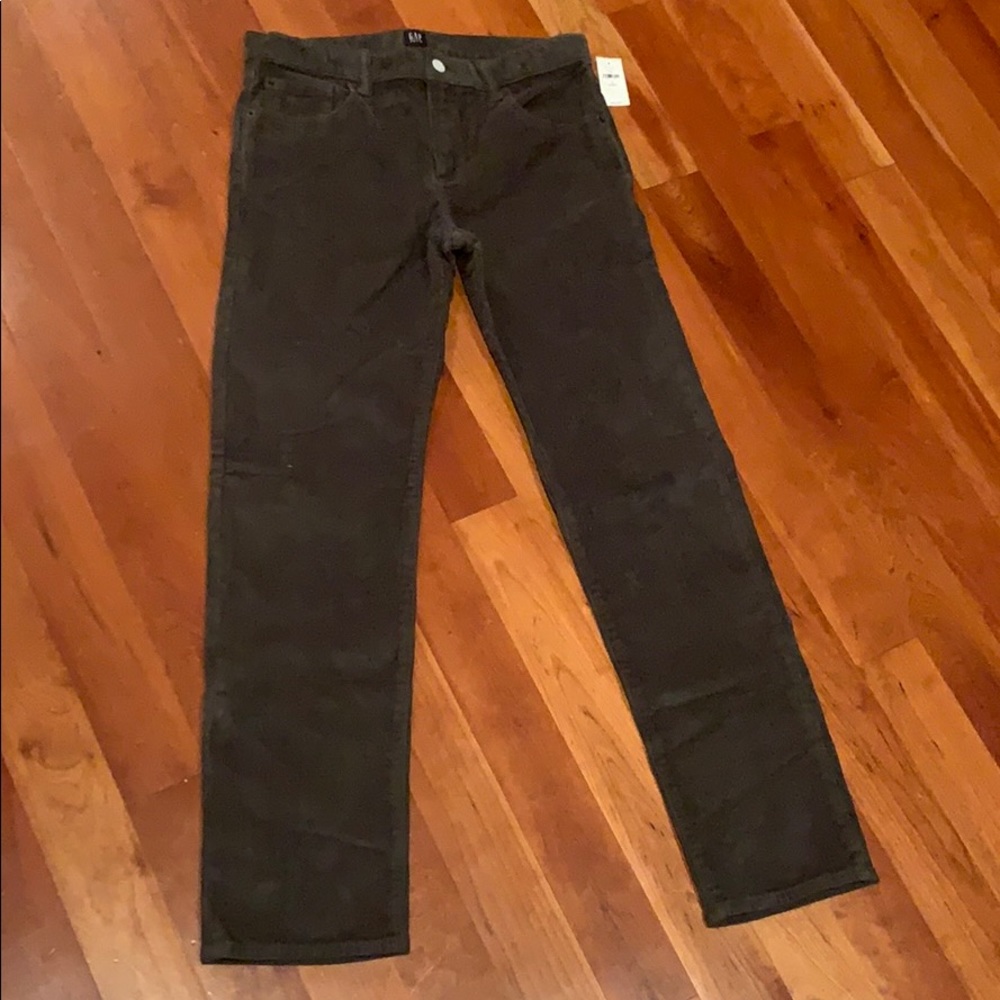 New olive/gray Gap Kids size 16 husky corduroys